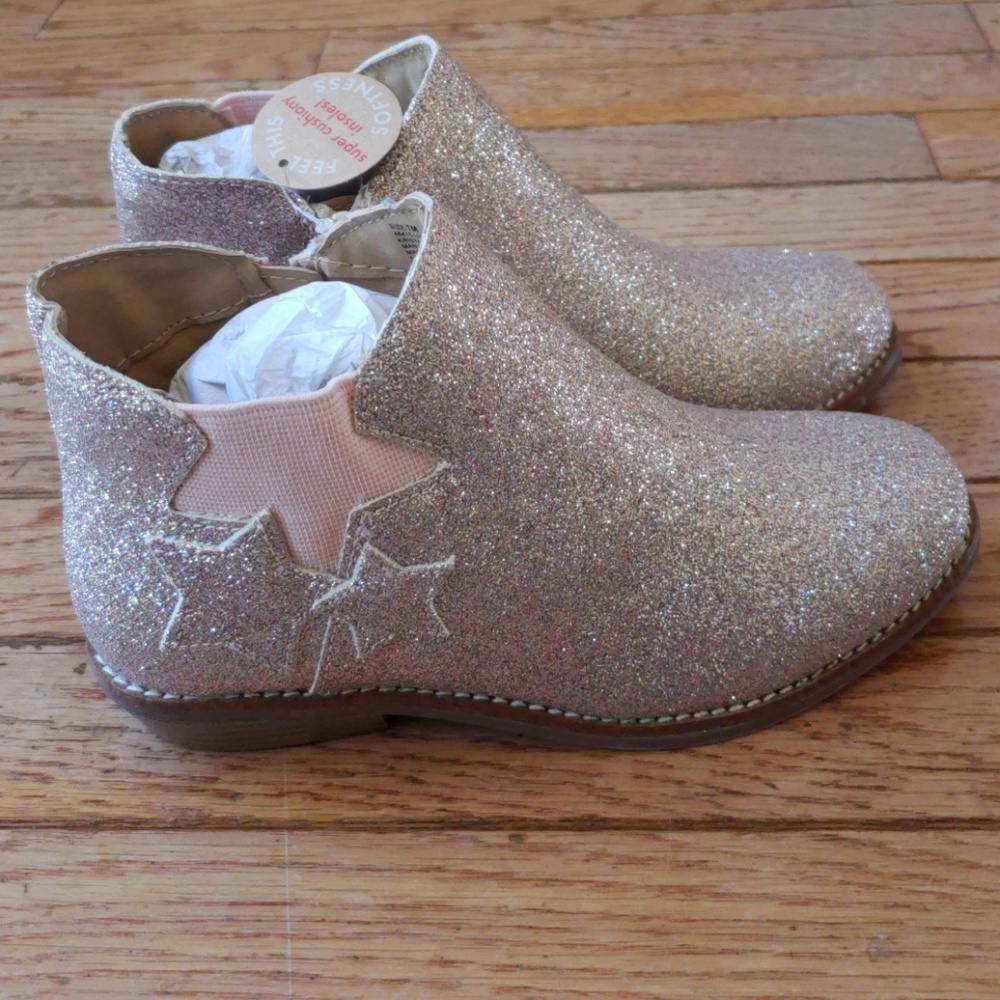 Hanna Andersson blush star boots size 1